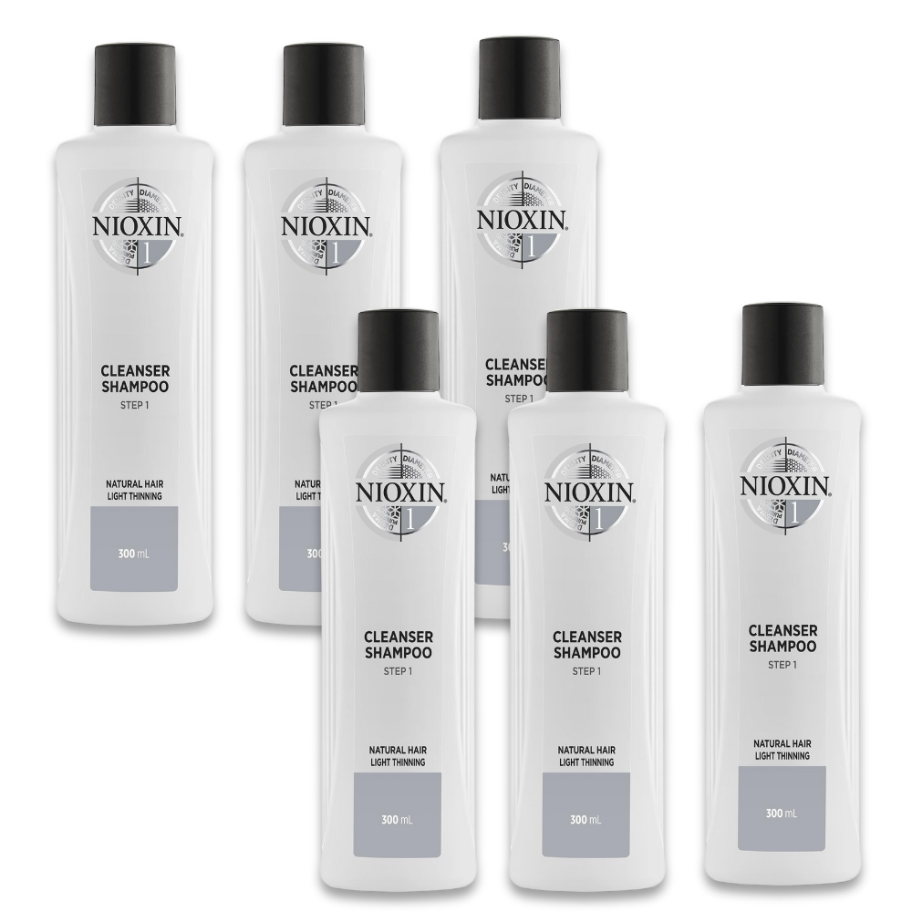 Shampoo de 300ml para cabello Natural - Caída Leve | 6 Pack