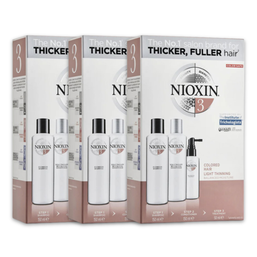 Kit de 150ml para cabello Teñido - Caída Leve | 3 Pack