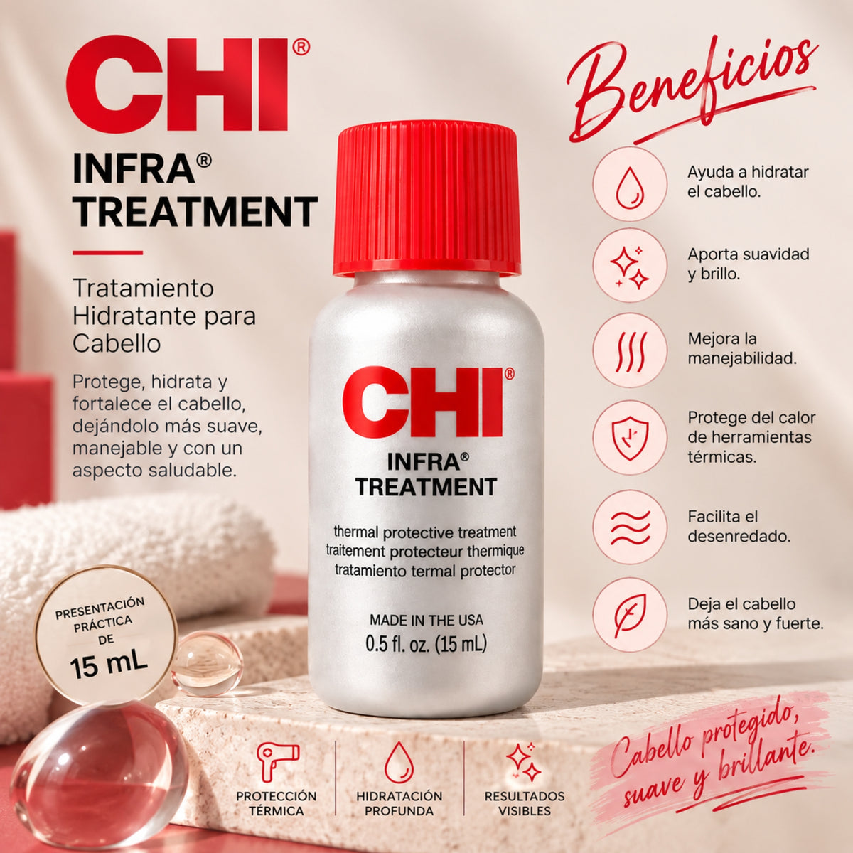 CHI Infra Treatment 15 ml Tratamiento Hidratante para Cabello