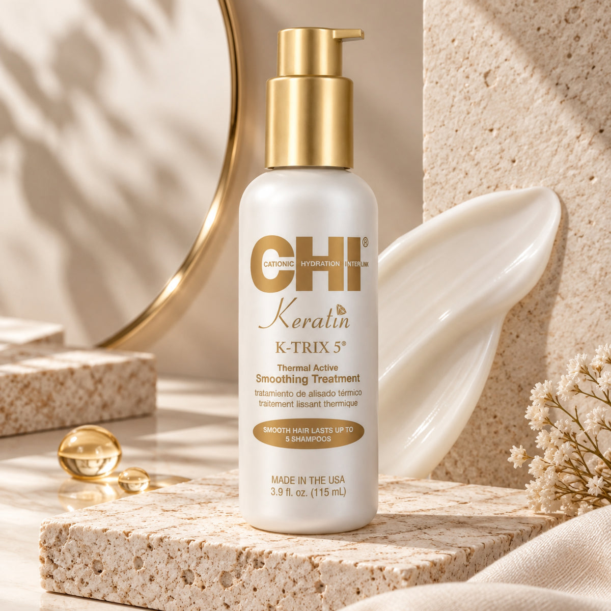 CHI Keratin Smoothing Treatment 115 ml | Tratamiento Suavizante y Control Antifrizz