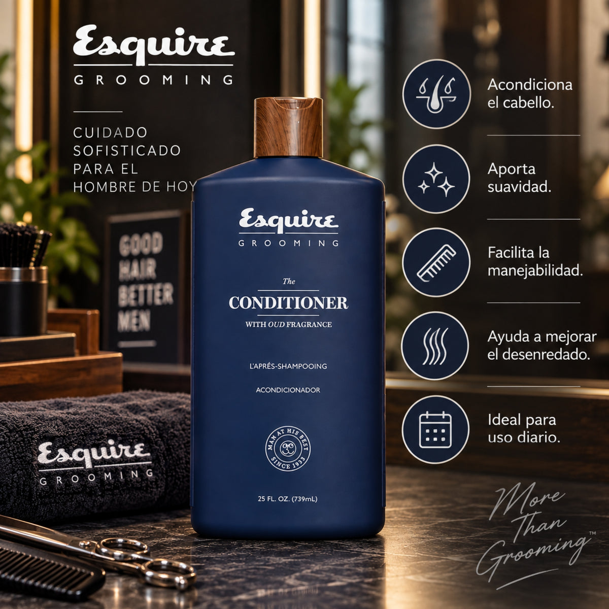 Esquire Conditioner 414 ml | Cabello manejable y suave
