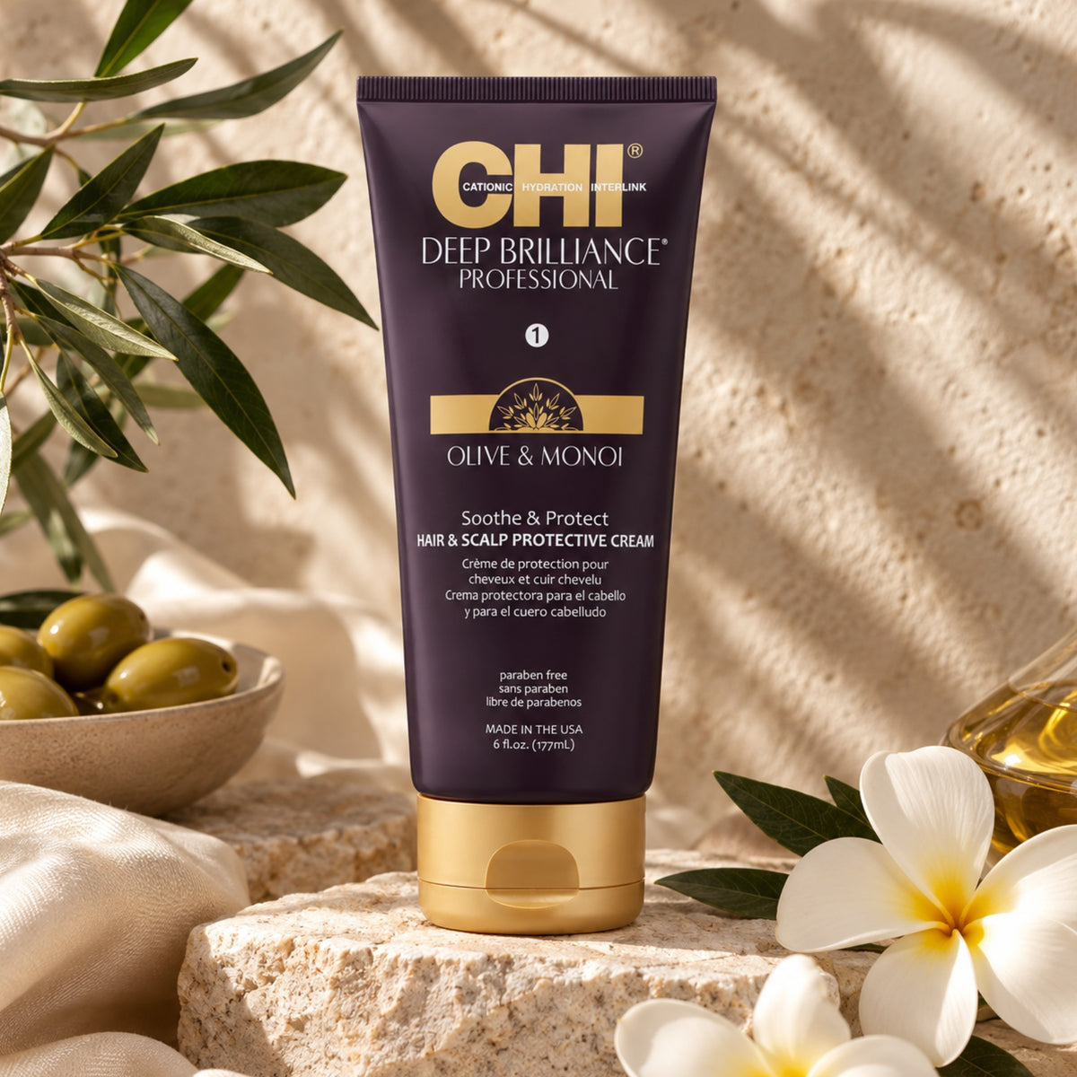 CHI Deep Brilliance Hair & Scalp Protective Cream 177 ml