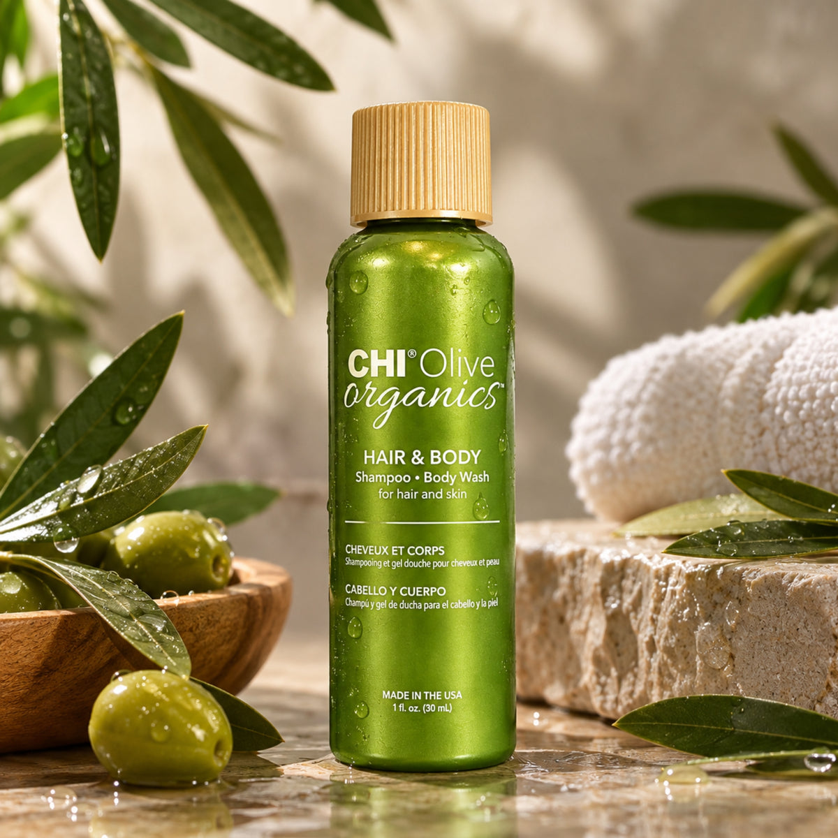 CHI Olive Organics Shampoo & Body Wash 30 ml