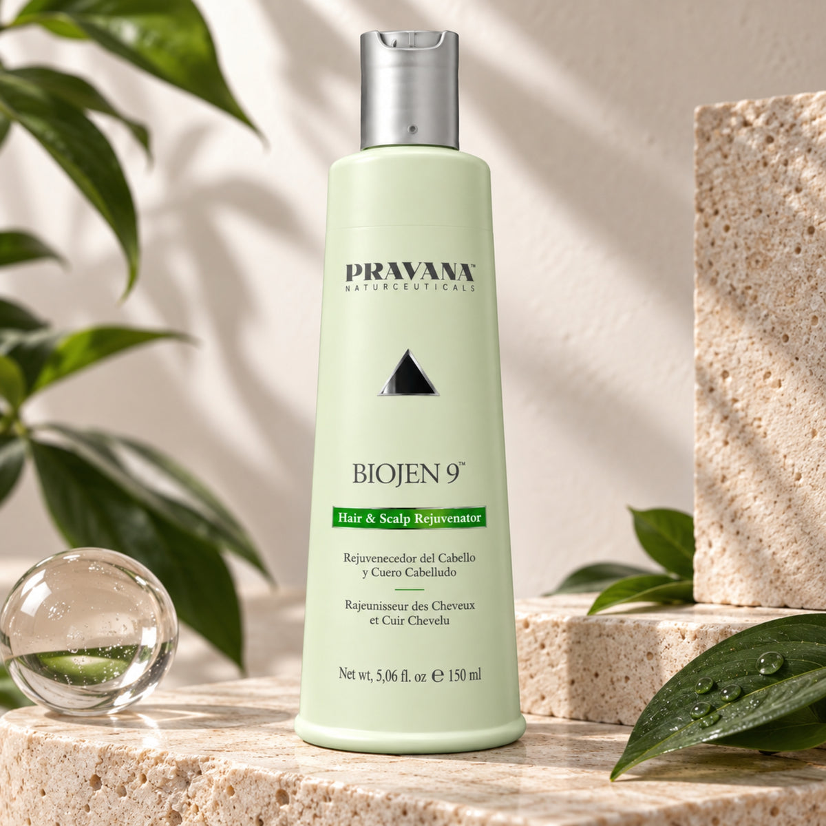 Pravana Biojen 9 Hair & Scalp Rejuvenator 150 ml | Tratamiento Rejuvenecedor para Cabello y Cuero Cabelludo