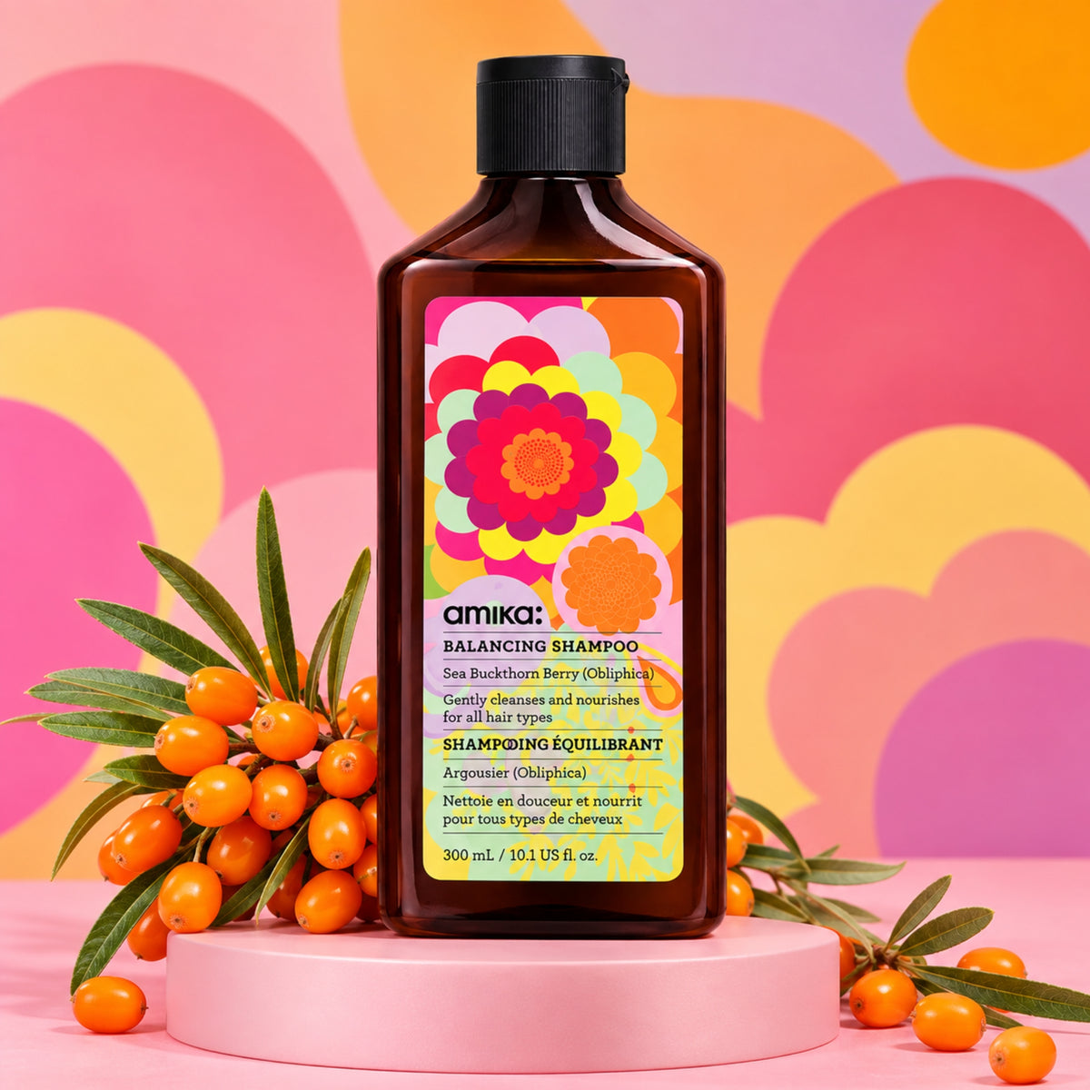 Amika Balancing Shampoo 300 ml | Limpieza Profunda, Hidratación y Volumen