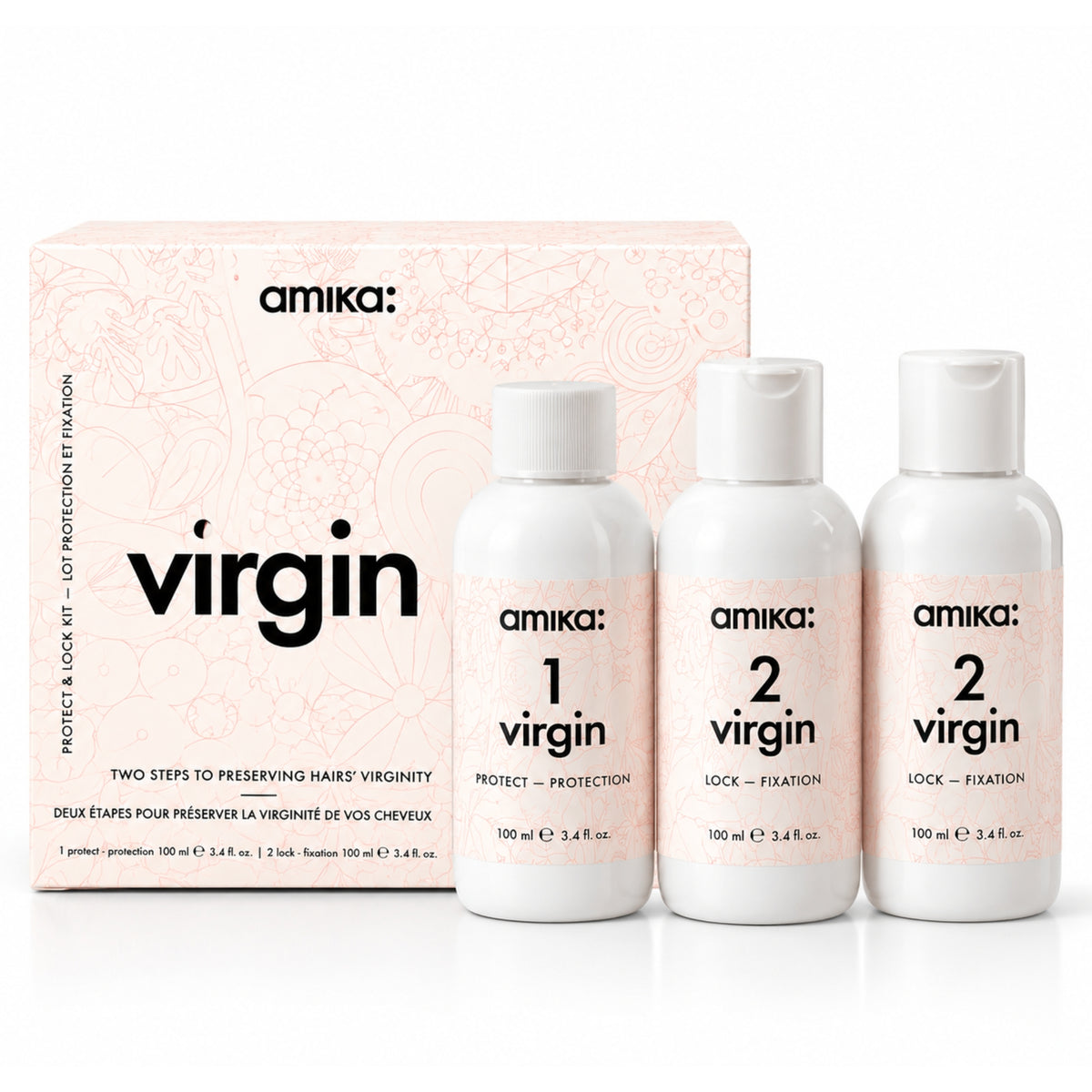 Amika Virgin Plex Two Steps 3 Pz 100 ml | Reparación y Fortalecimiento Capilar