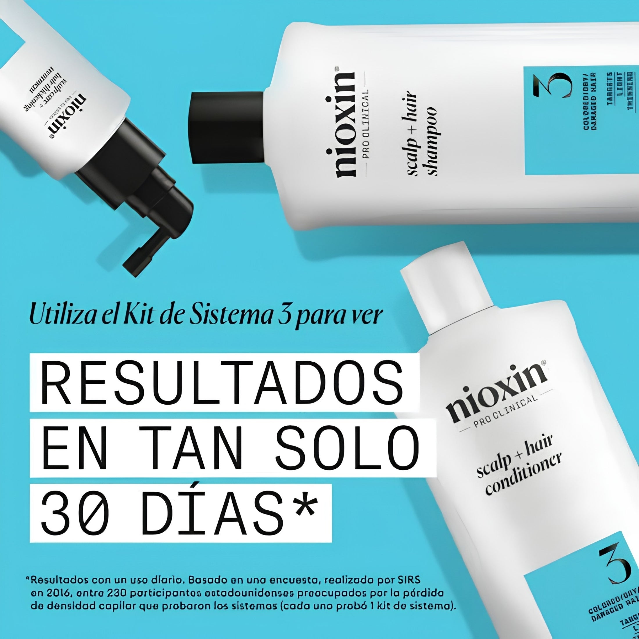 Nioxin Acondicionador Sistema #3 para Cabello Teñido con Debilitamiento Ligero | Hidratación, Fuerza y Protección del Color
