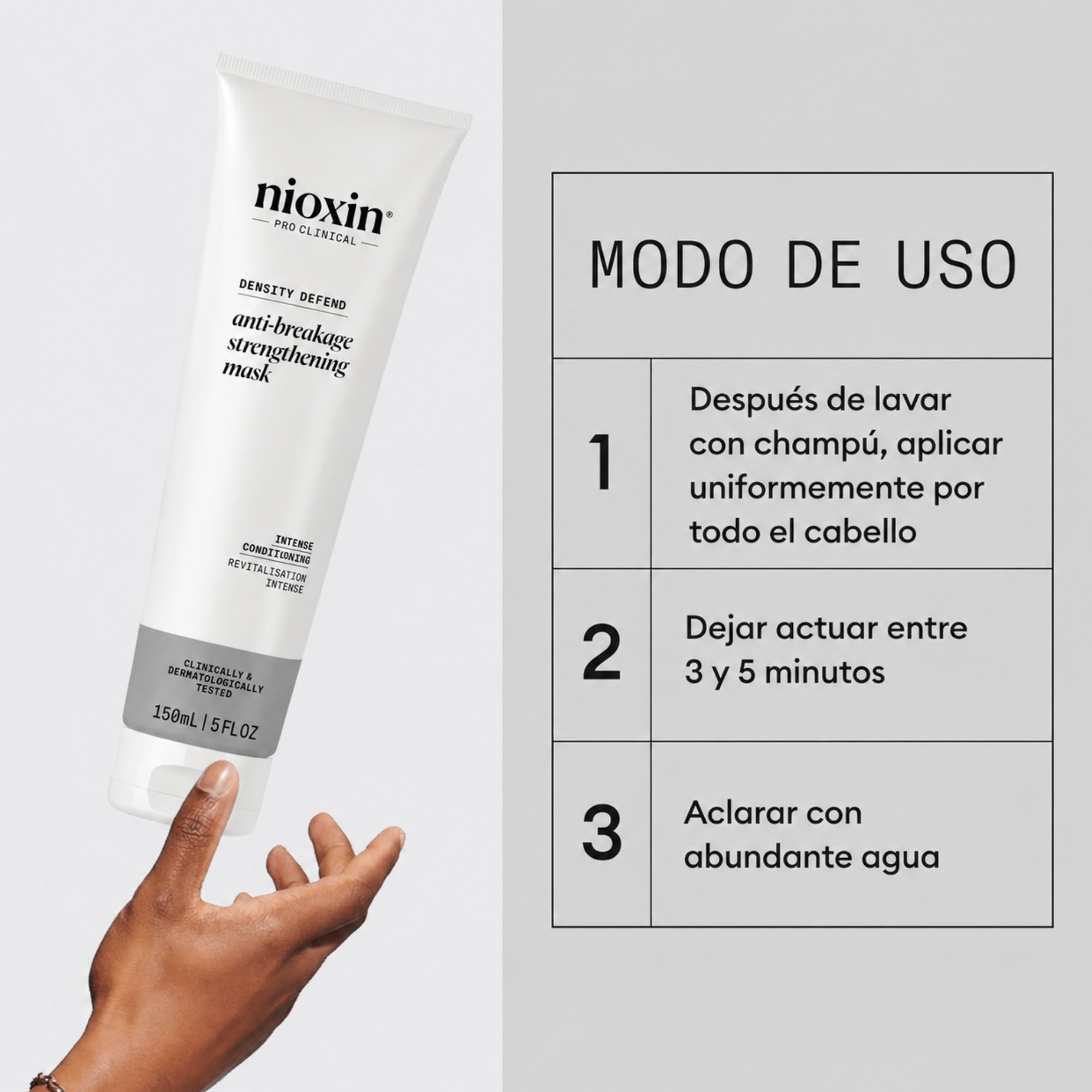 Nioxin Density Defend Mascarilla Antiquiebre de Reparación Intensa | Fortalece, Hidrata y Reduce el Quiebre