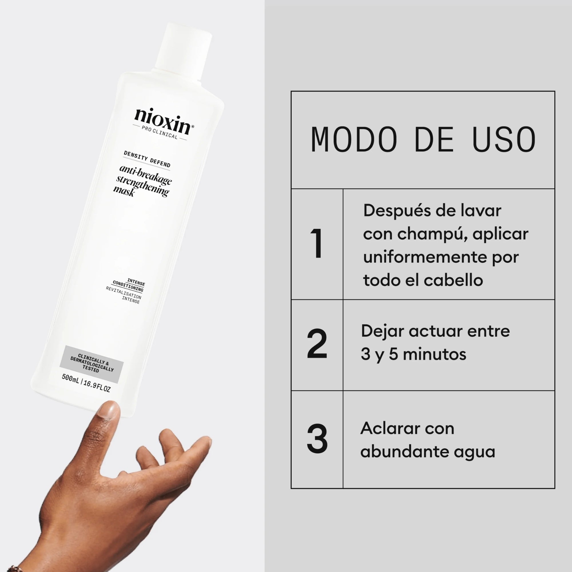 Nioxin Density Defend Mascarilla Antiquiebre de Reparación Intensa | Fortalece, Hidrata y Reduce el Quiebre