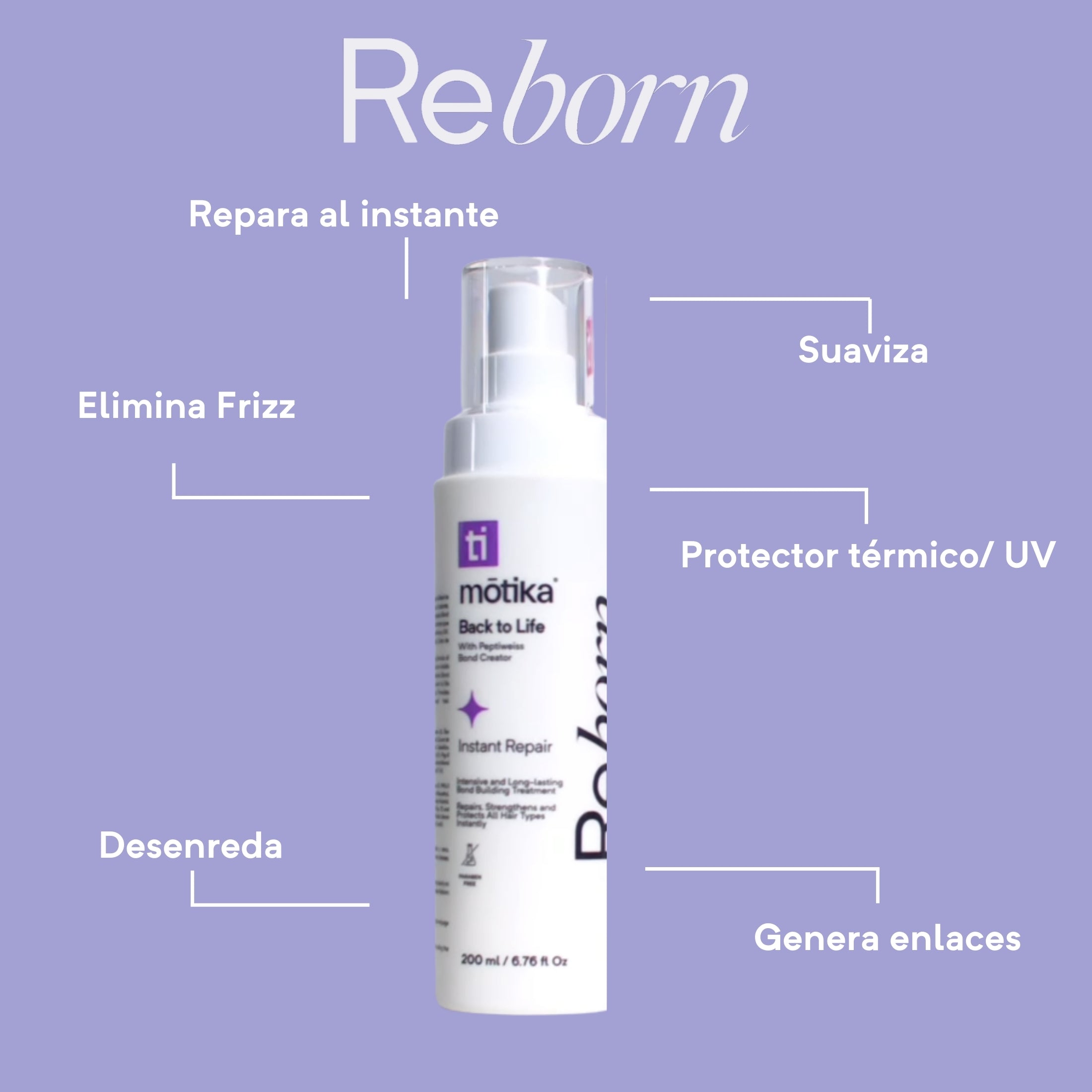 Hair Rescue Kit  motika | Kit de Protectores Térmicos y Leave In para Cabello Natural, Dañado y Teñido