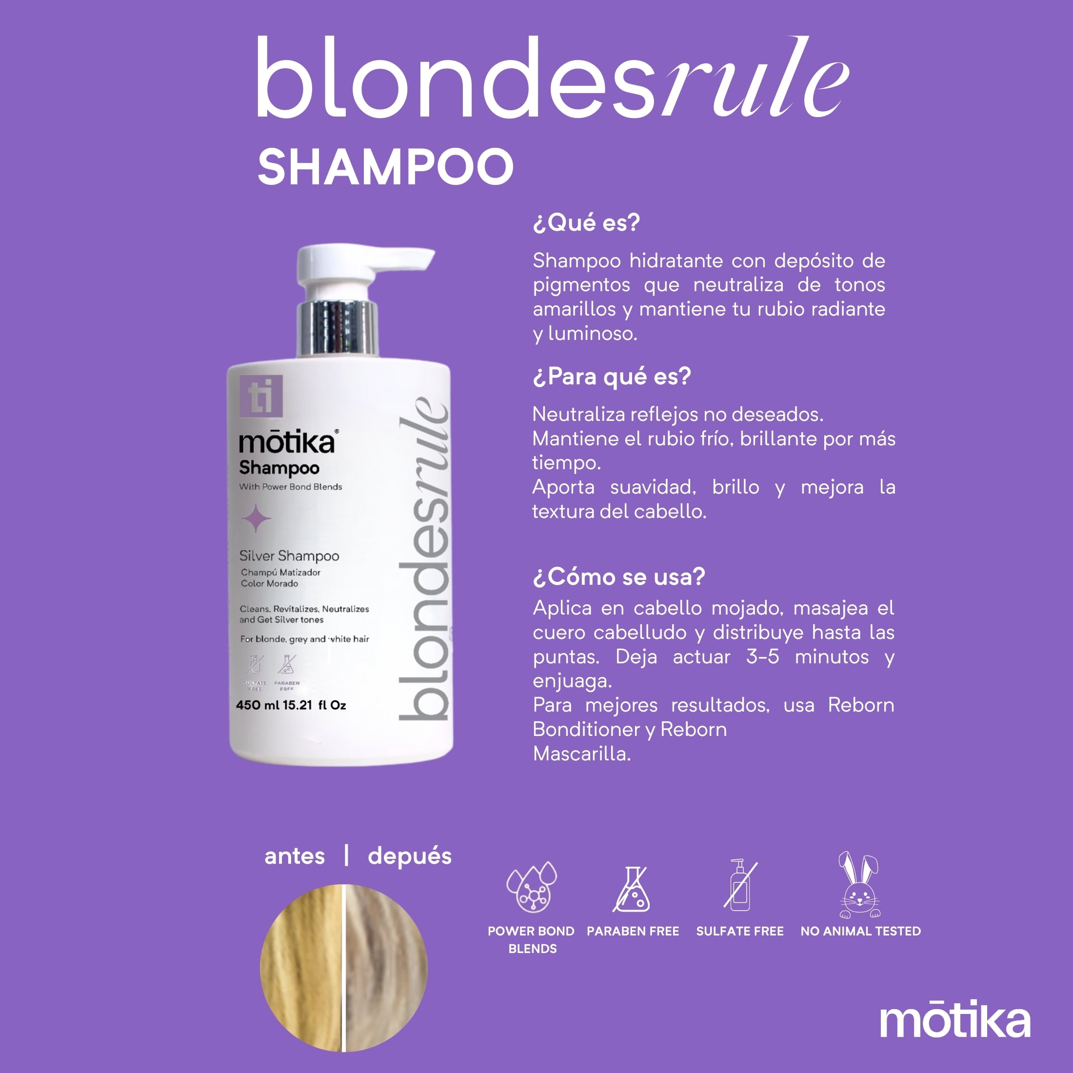 Cosmetiquera Pink motika | Kit para Cabello Rubio con Blondes Rule, Mascarilla Reparadora Hair Mask,  y Acelerador de Secado Dryme Crazy