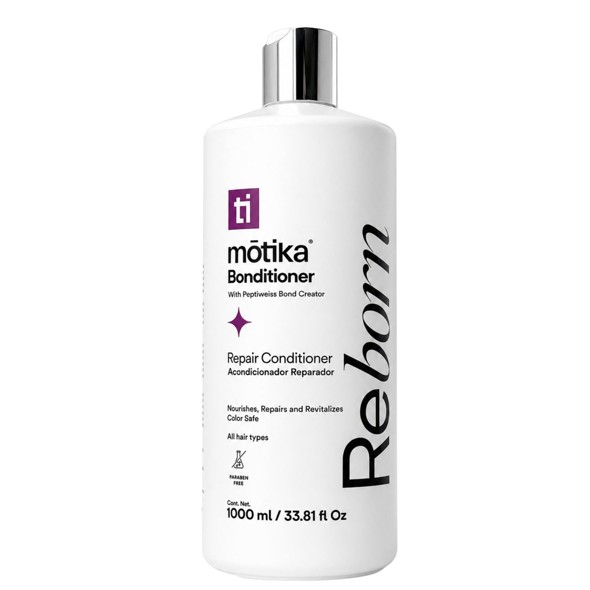 Bonditioner Reborn motika | Acondicionador Reparador para Cabello Natural, Dañado y Teñido