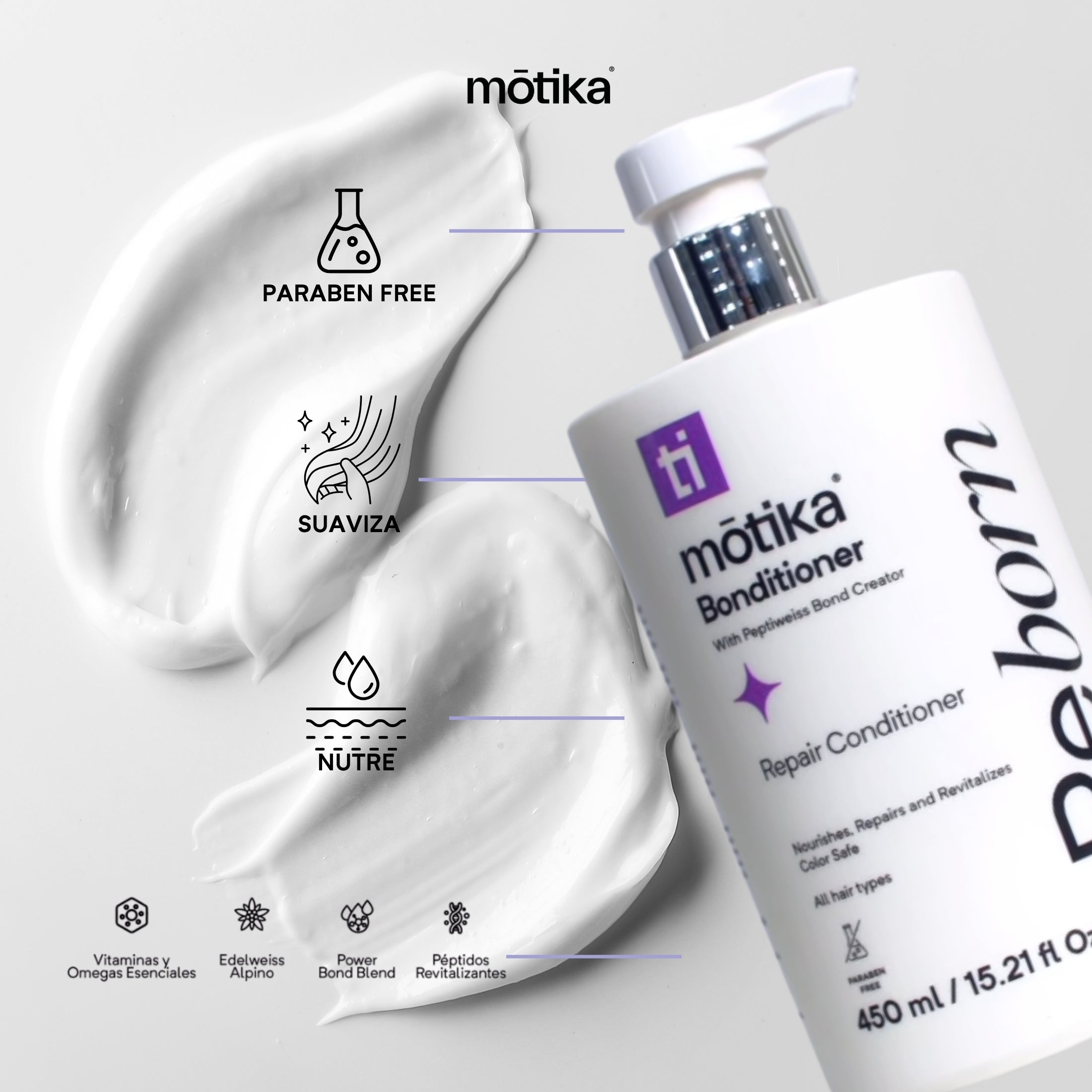 Hair Repair & Color Safe Kit  motika | Kit Reparador para Cabello Natural, Dañado y Teñido