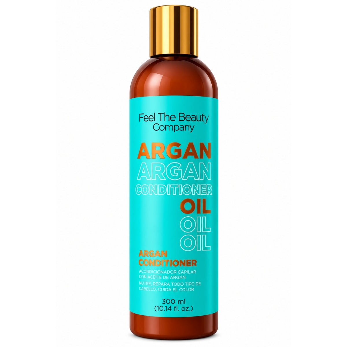Conditioner Hidratante con Aceite de Argán Feel The Beauty 500 ml | Suavidad, Brillo y Control de Frizz
