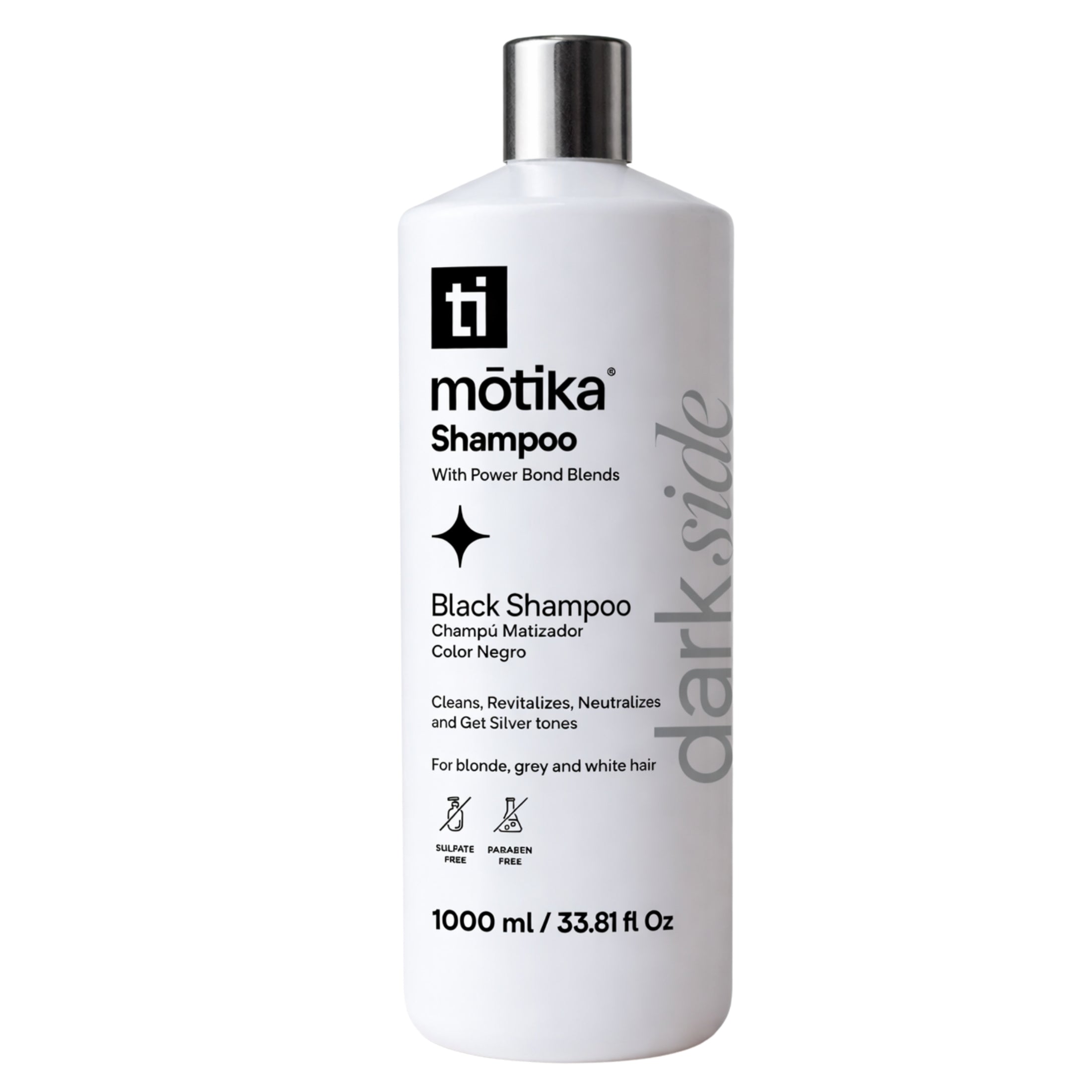 DarkSide motika | Shampoo Matizador Negro para Cabello Rubio Frío ó con canas