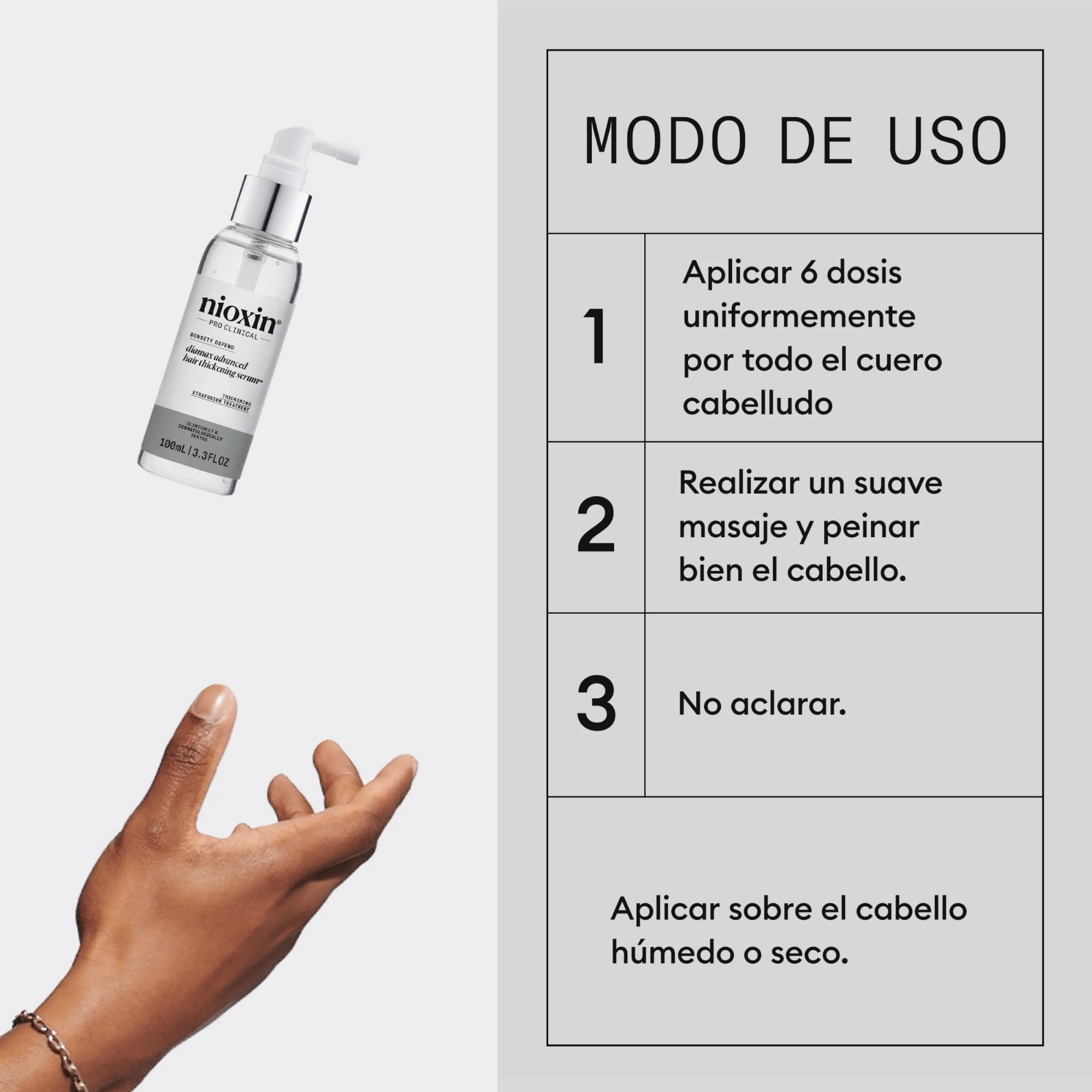 Nioxin Diaboost Tratamiento Intensivo para Engrosar el Cabello 100 ml | Mayor Densidad y Grosor Capilar