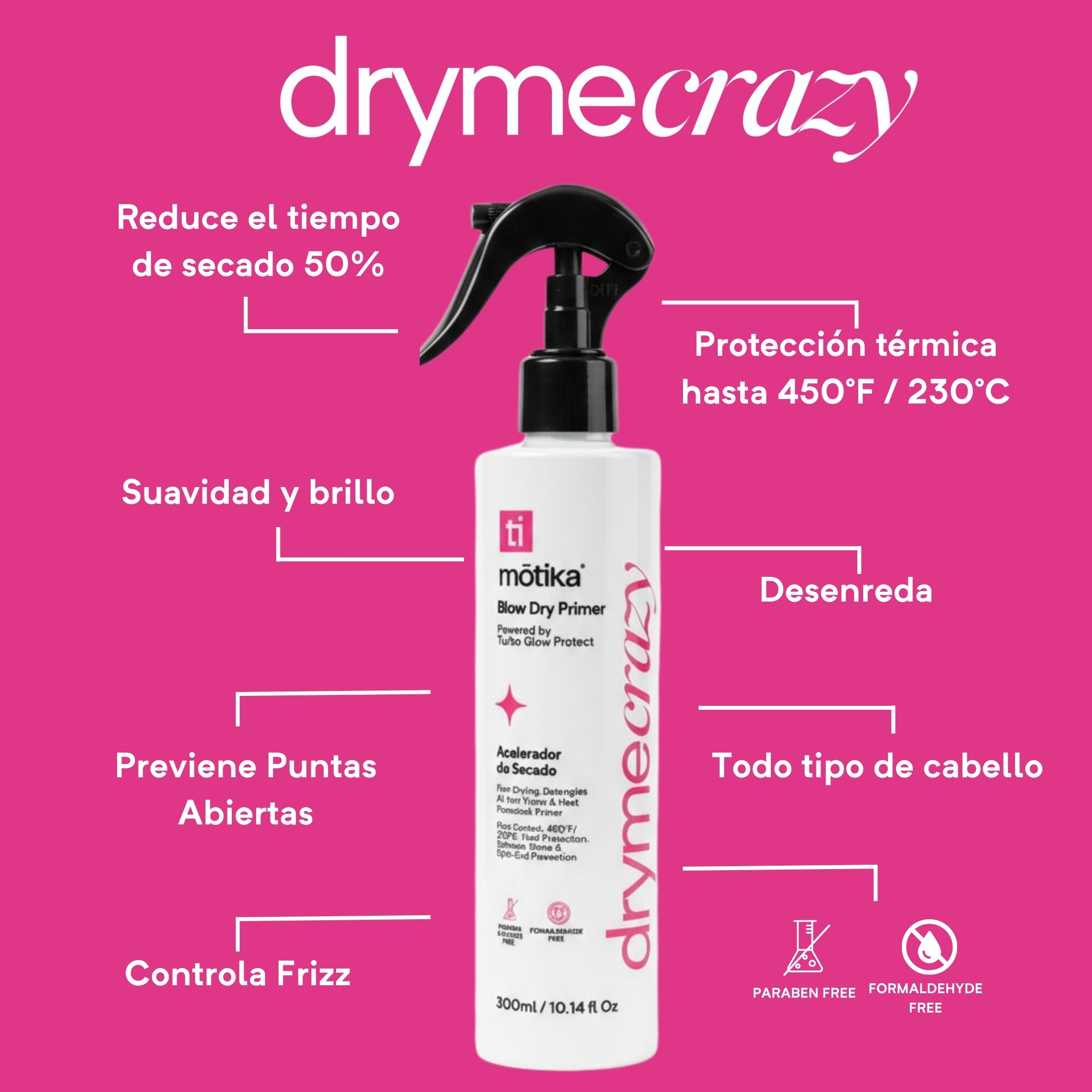 Dryme Crazy Acelerador de Secado 300ml
