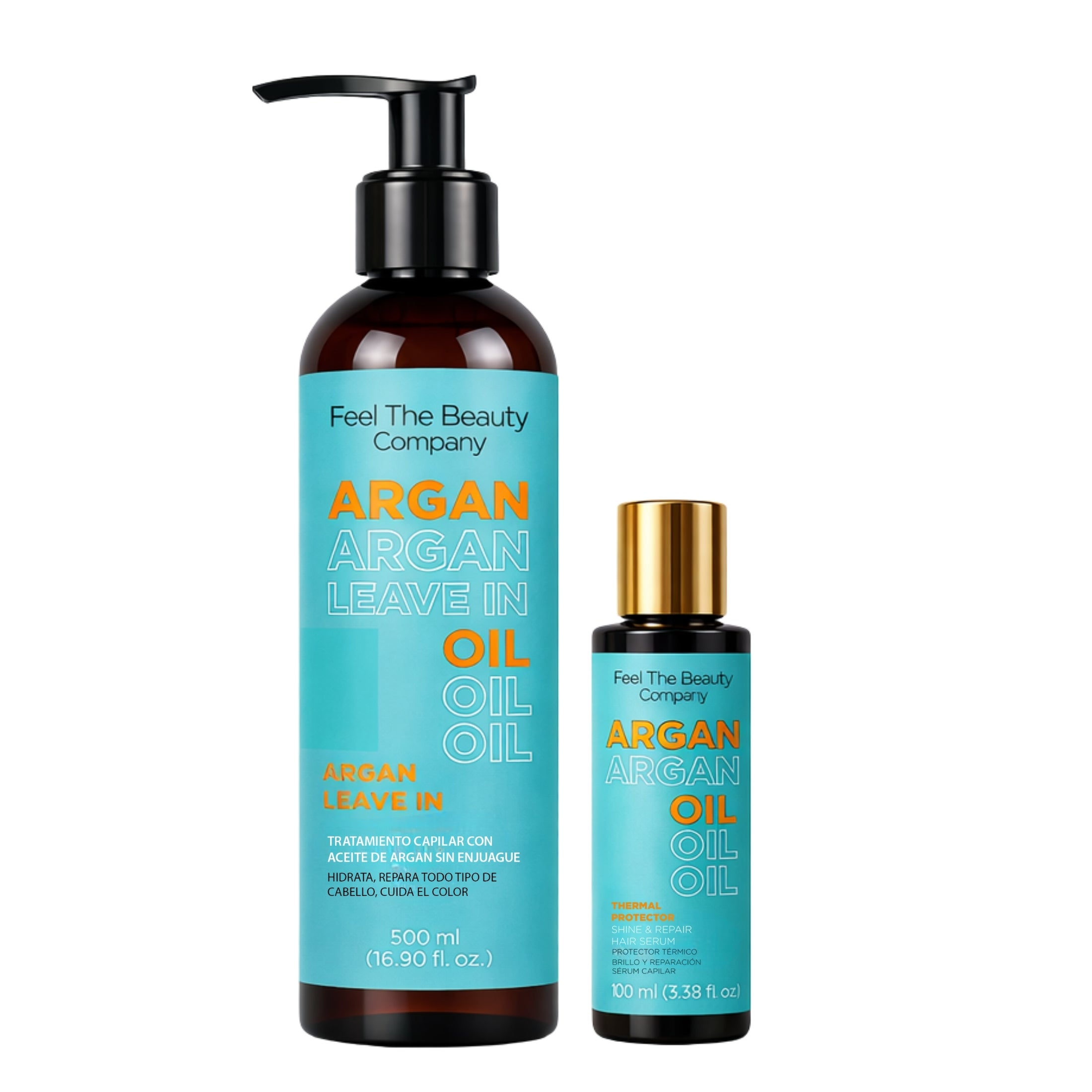 Duo Leave In 500ml & Aceite Argan Oil 100ml Feel The Beauty