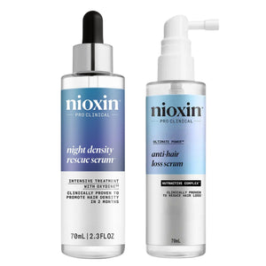Nioxin Kit Anticaída Día y Noche | Anti Hair Loss Sérum de Día 70 ml + Night Density Rescue Sérum Nocturno 70 ml