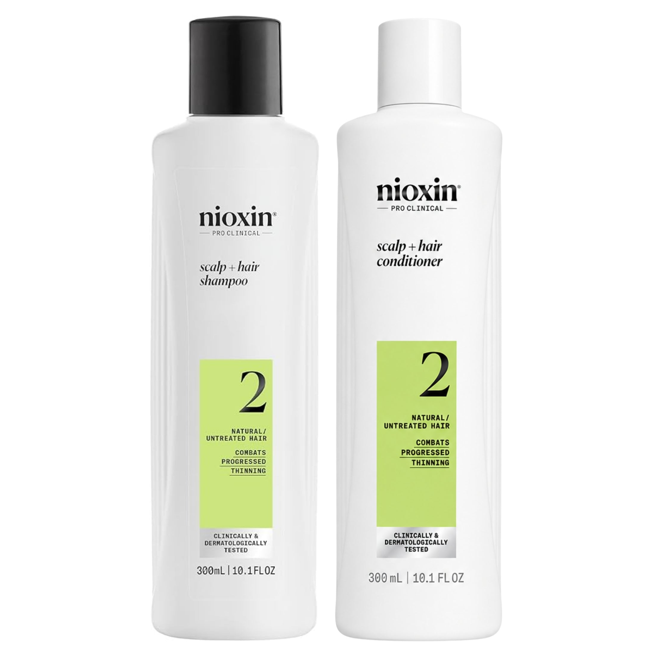 Nioxin Dúo Sistema #2 | Shampoo + Acondicionador para Cabello Natural con Debilitamiento Avanzado