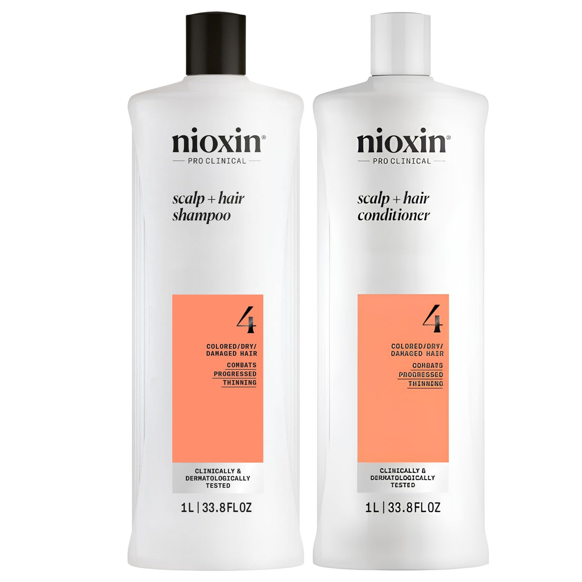 Nioxin Dúo Sistema #4 | Shampoo + Acondicionador para Cabello Teñido con Debilitamiento Avanzado