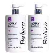 Duo Shampoo + Bonditioner Reborn mōtika | Limpieza, Reparación e Hidratación para Cabello Dañado