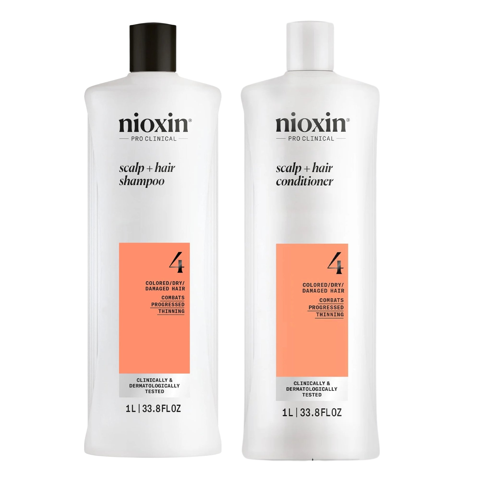 Nioxin Dúo Sistema #4 cabello Teñido - Caída Avanzada 1 LT