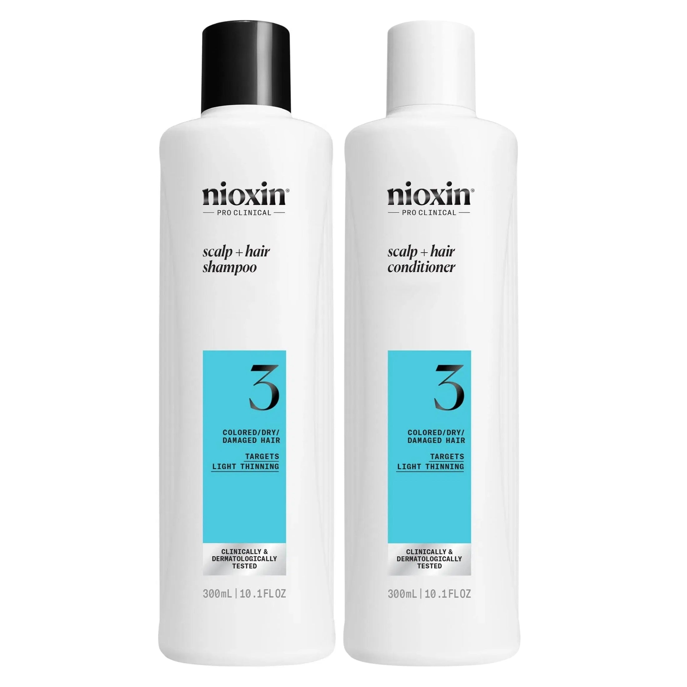 Nioxin Dúo Sistema #3 | Shampoo + Acondicionador para Cabello Teñido con Debilitamiento Ligero