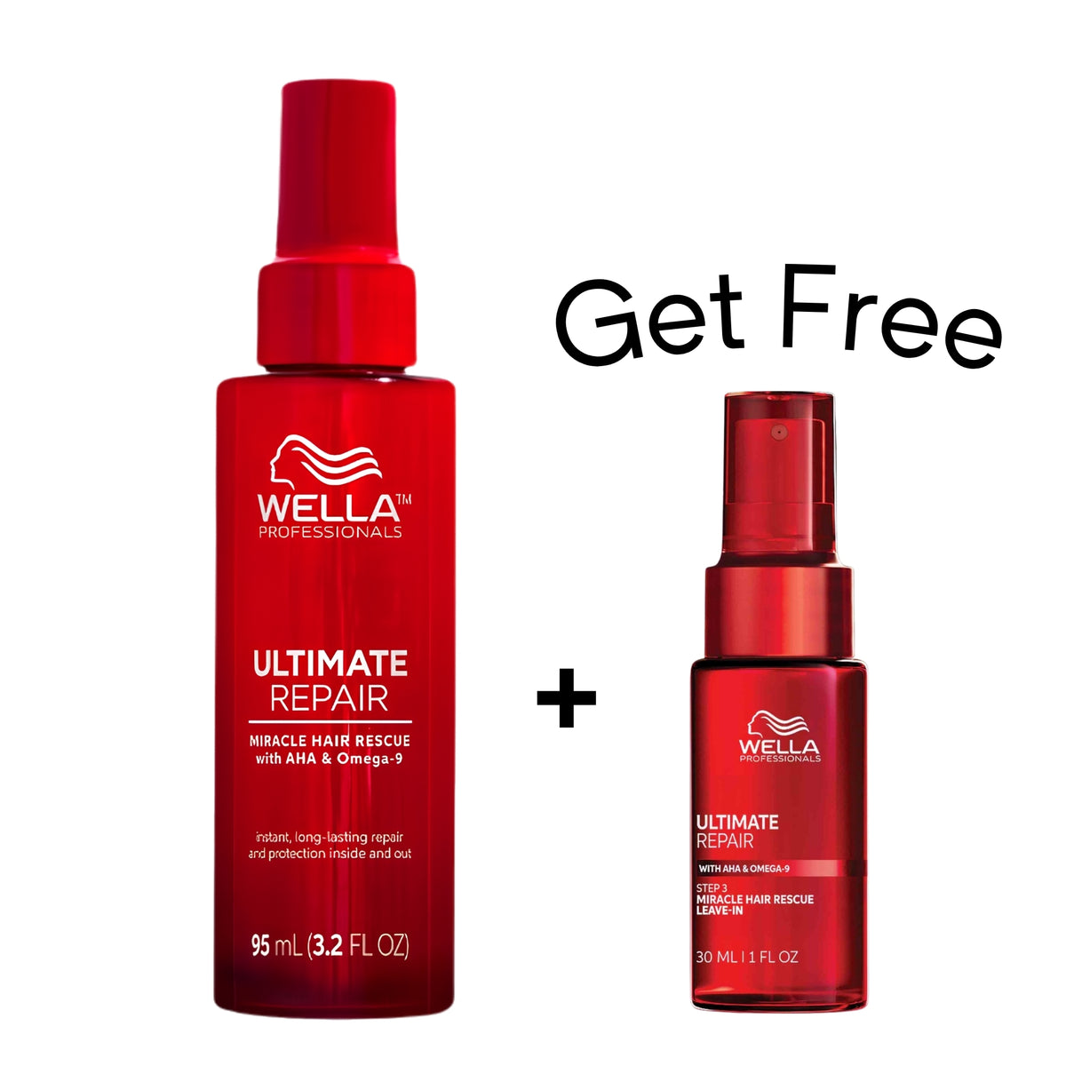 Wella Ultimate Repair Duo Miracle 95 ml + Miracle Hair Rescue 30 ml Gratis | Reparación y Protección