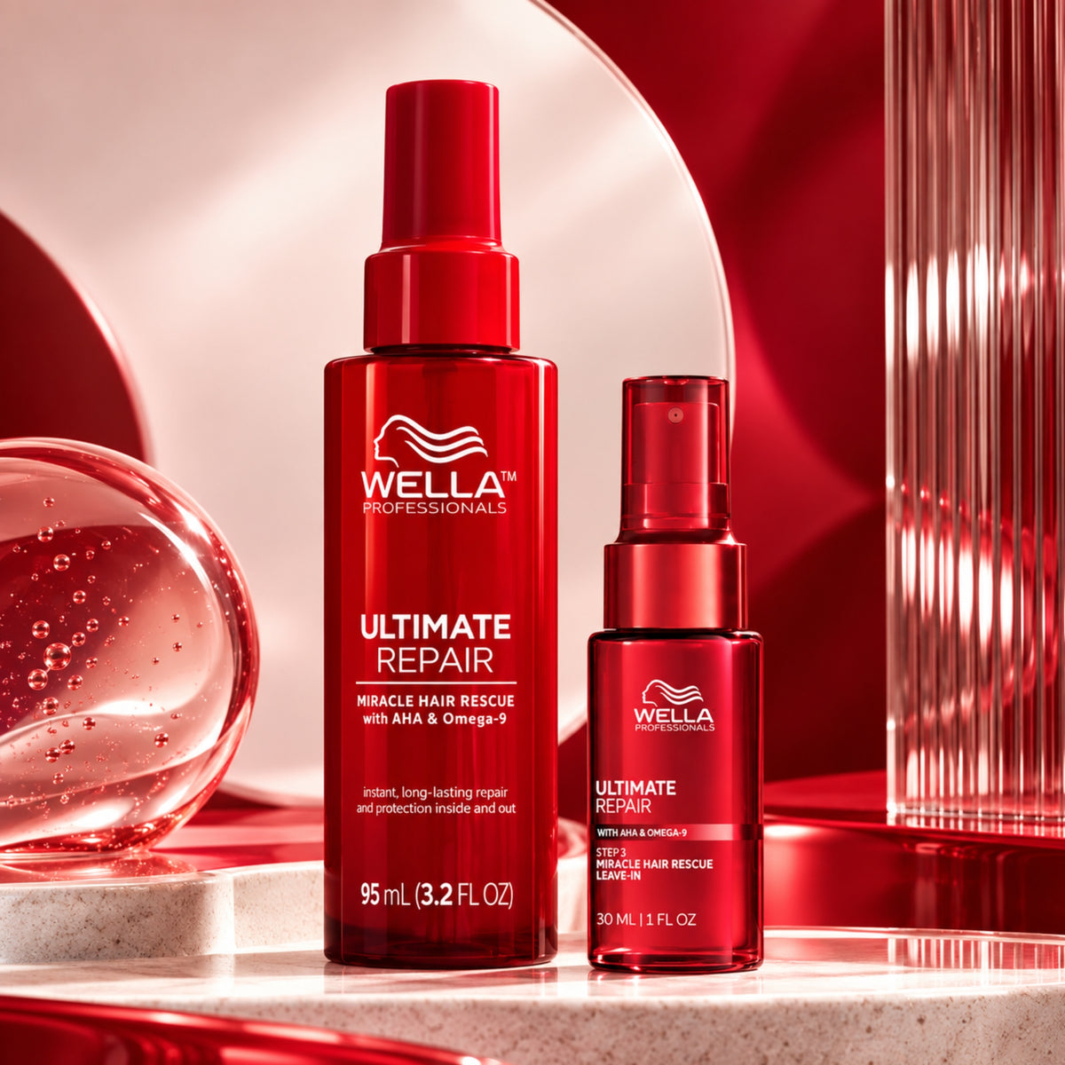 Wella Ultimate Repair Duo Miracle 95 ml + Miracle Hair Rescue 30 ml Gratis | Reparación y Protección