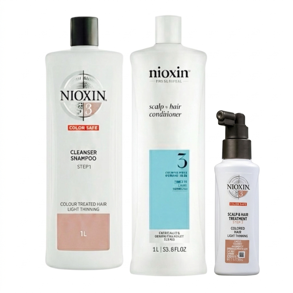 Nioxin Sistema #3 Anticaída Teñido - Caída Leve 1 Lt