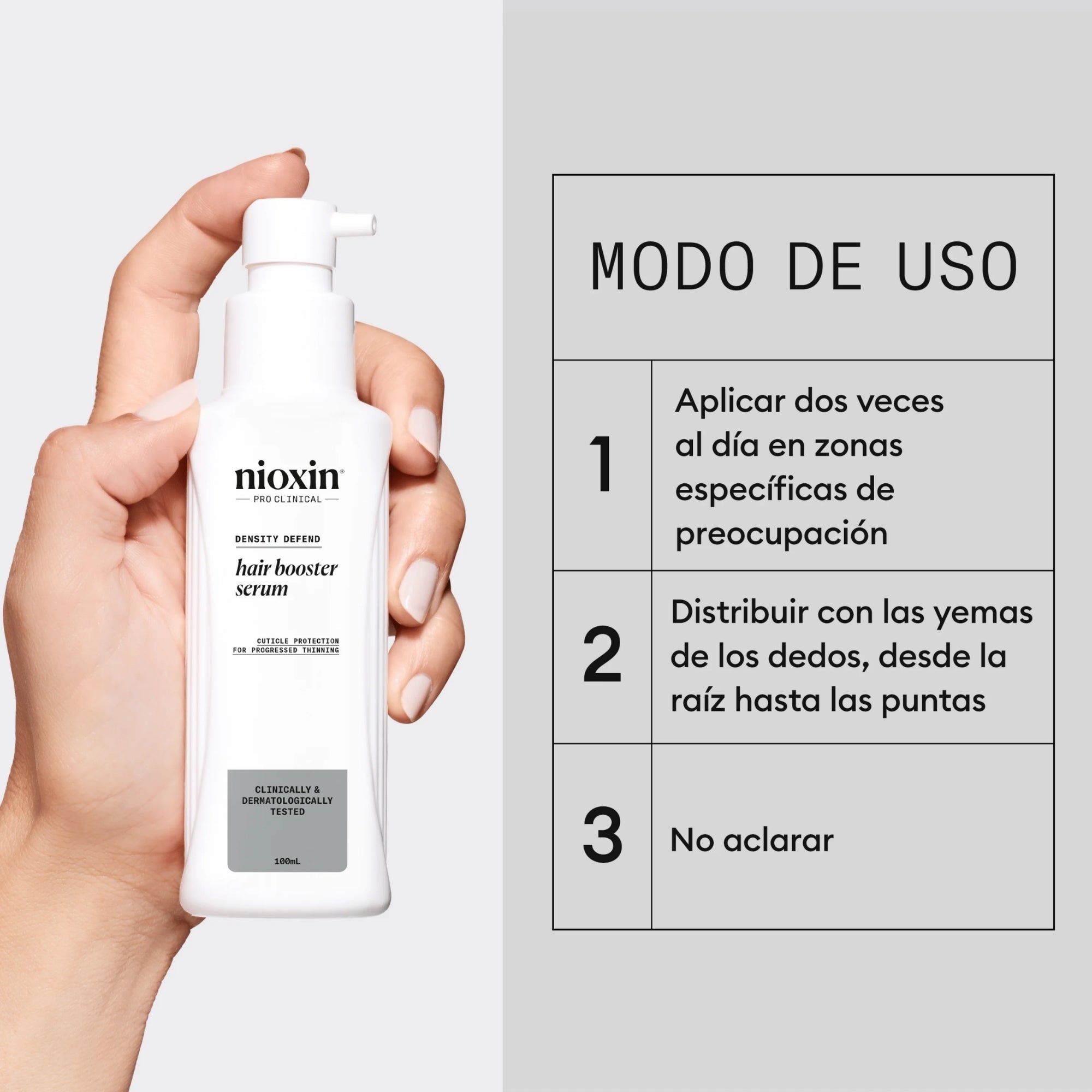 Nioxin Hair Booster Tratamiento Intensivo para Cabello con Debilitamiento Avanzado 100 ml | Fortalece y Protege la Densidad Capilar