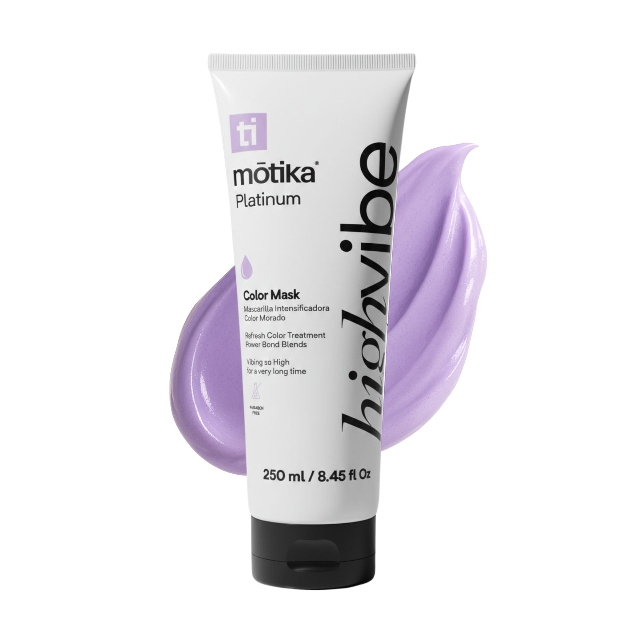 HighVibe Platinum  motika | Mascarilla Matizadora para Cabello Rubio Perla 250 ml