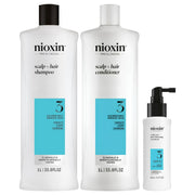 Nioxin Kit Sistema #3 1000ml | Shampoo + Acondicionador + Tratamiento para Cabello Teñido con Debilitamiento Ligero