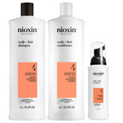 Nioxin Kit Sistema #4 1000ml | Shampoo + Acondicionador + Tratamiento para Cabello Teñido con Debilitamiento Avanzado