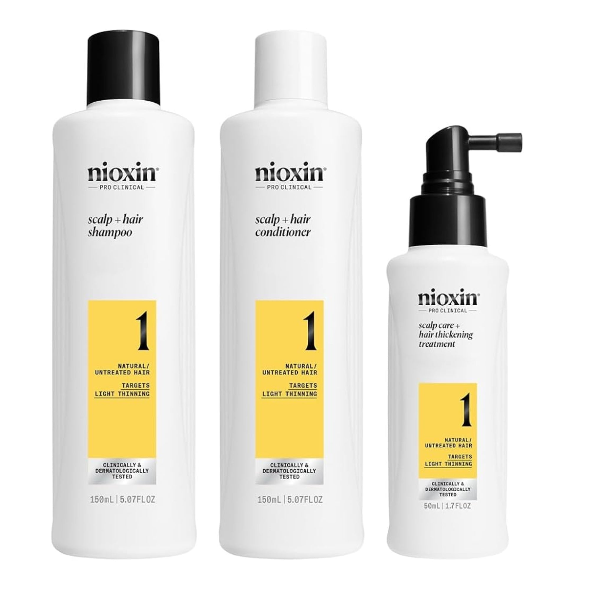 Nioxin Kit Sistema #1 cabello Natural - Caída Leve 300ml
