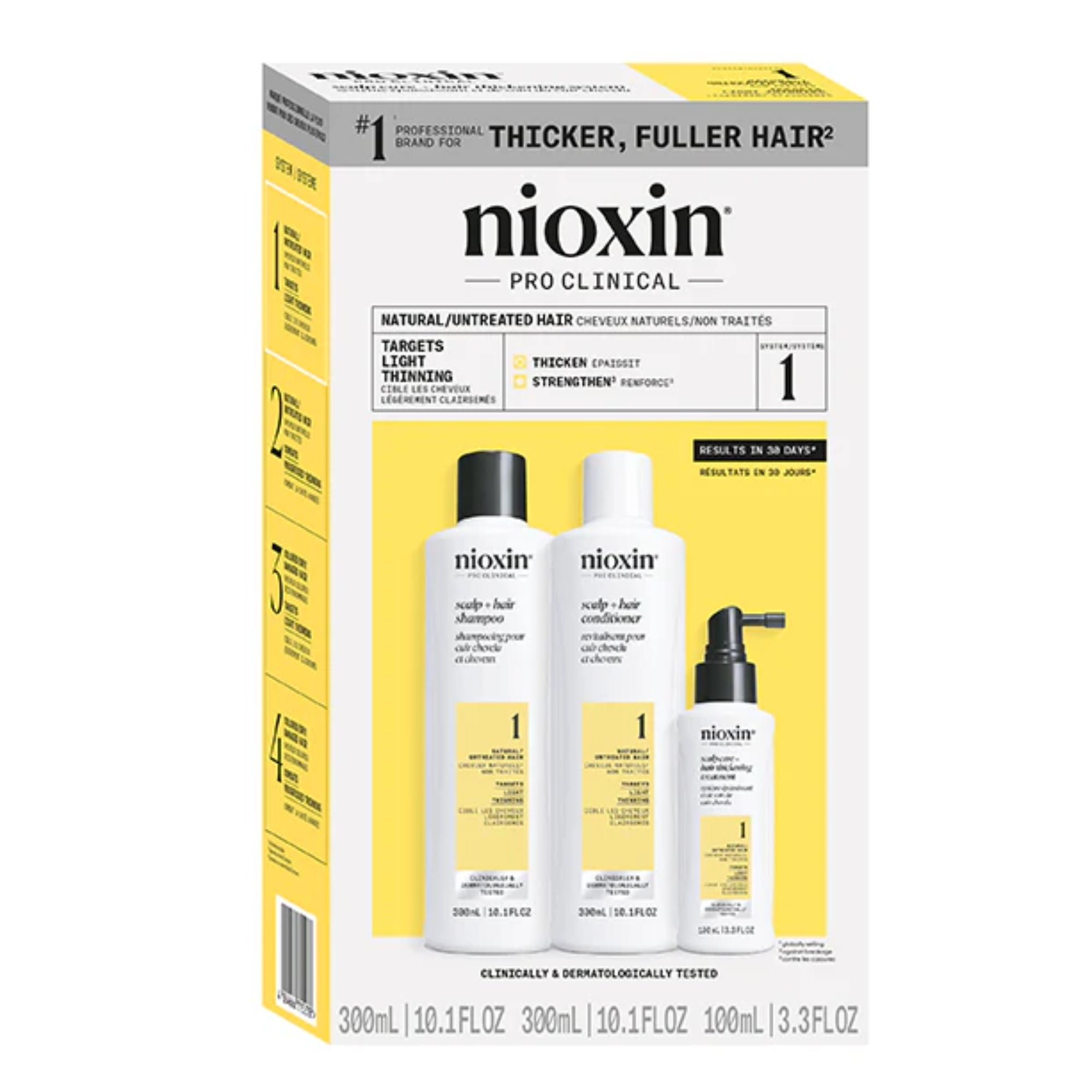 Nioxin Kit Sistema #1 cabello Natural - Caída Leve 300ml