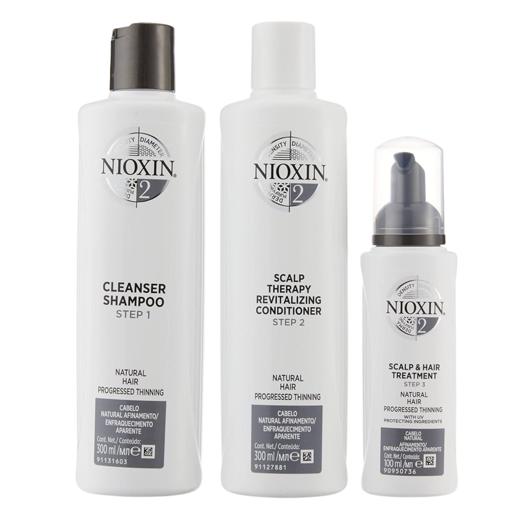 Nioxin "Kit Sistema #2 cabello Natural - Caída Excesiva" 300ml