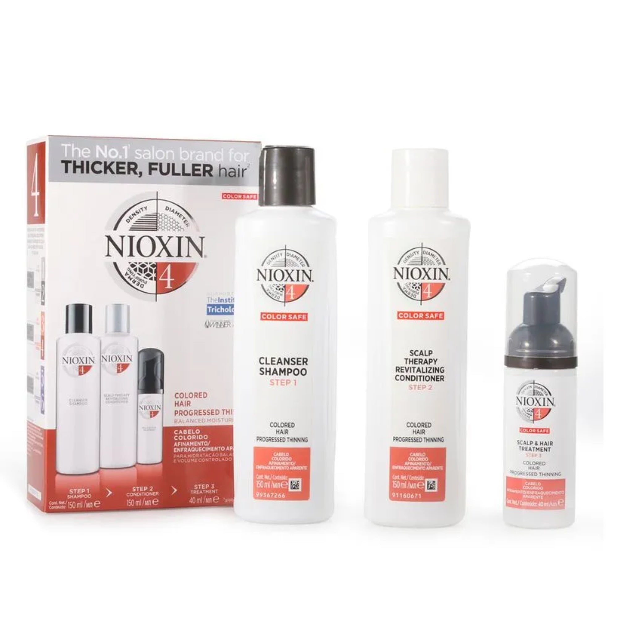 Nioxin Kit Sistema #4 cabello Teñido - Caída Excesiva 300ml