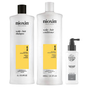 Nioxin Kit Sistema #1 100ml Shampoo + Acondicionador + Tratamiento para Cabello Natural con Debilitamiento Ligero
