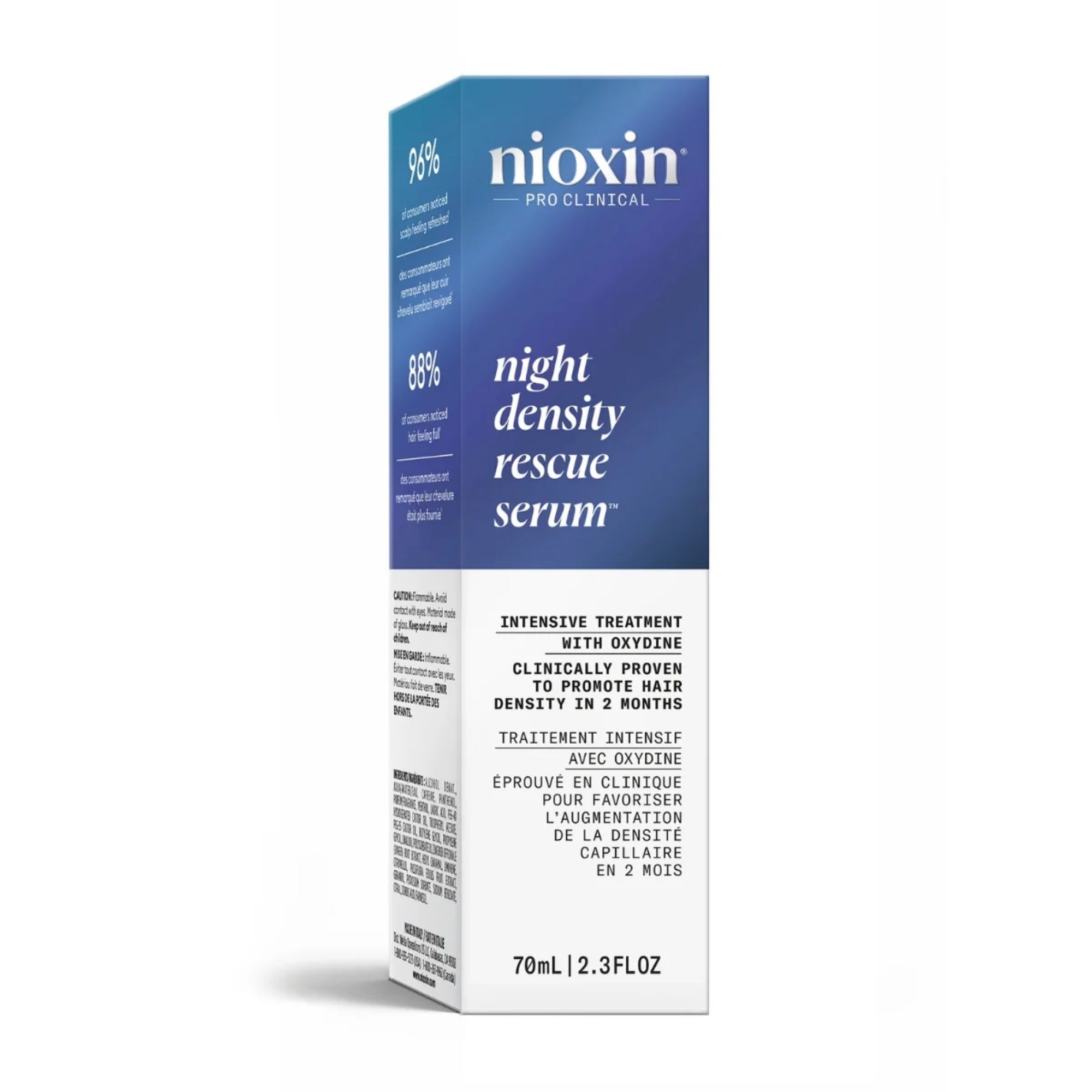 Nioxin Night Density Rescue Sérum Nocturno 70 ml | Cuidado del Cuero Cabelludo y Mayor Densidad Capilar