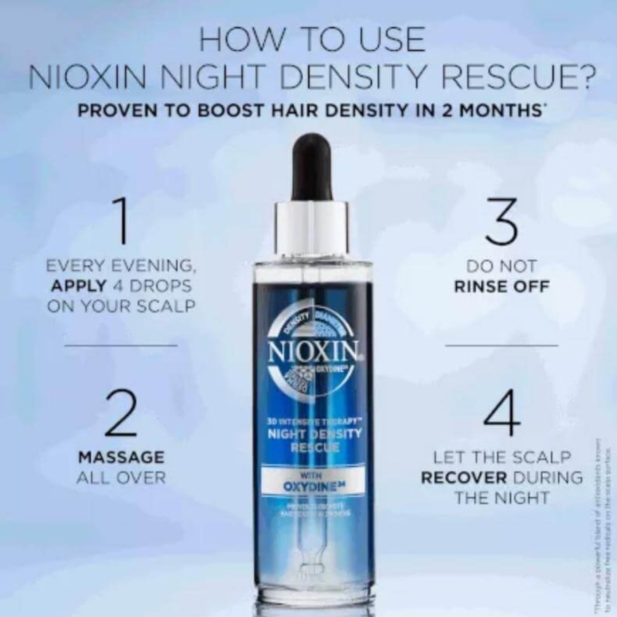 Nioxin Kit Anticaída Día y Noche | Anti Hair Loss Sérum de Día 70 ml + Night Density Rescue Sérum Nocturno 70 ml