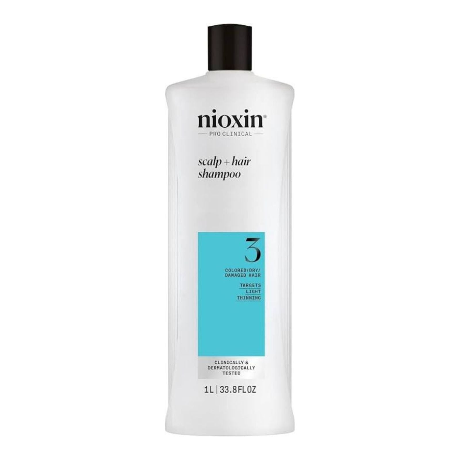 Nioxin "Shampoo Sistema #3 Anticaída cabello Teñido - Caída Leve"  1 Lt