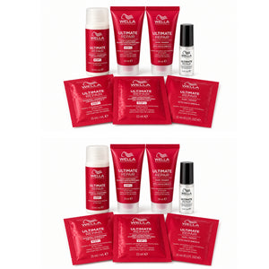 Set Travel Size Wella Ultimate Repair Shampoo, Acondicionador y Tratamientos | Reparación y Suavidad