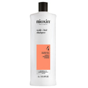Nioxin Sistema #4 1000 ml Shampoo para Cabello Teñido con Debilitamiento Avanzado | Limpieza, Fuerza y Mayor Densidad
