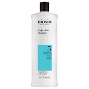 Nioxin Sistema #3 1000 ml Shampoo para Cabello Teñido con Debilitamiento Ligero | Limpieza, Fuerza y Protección del Color