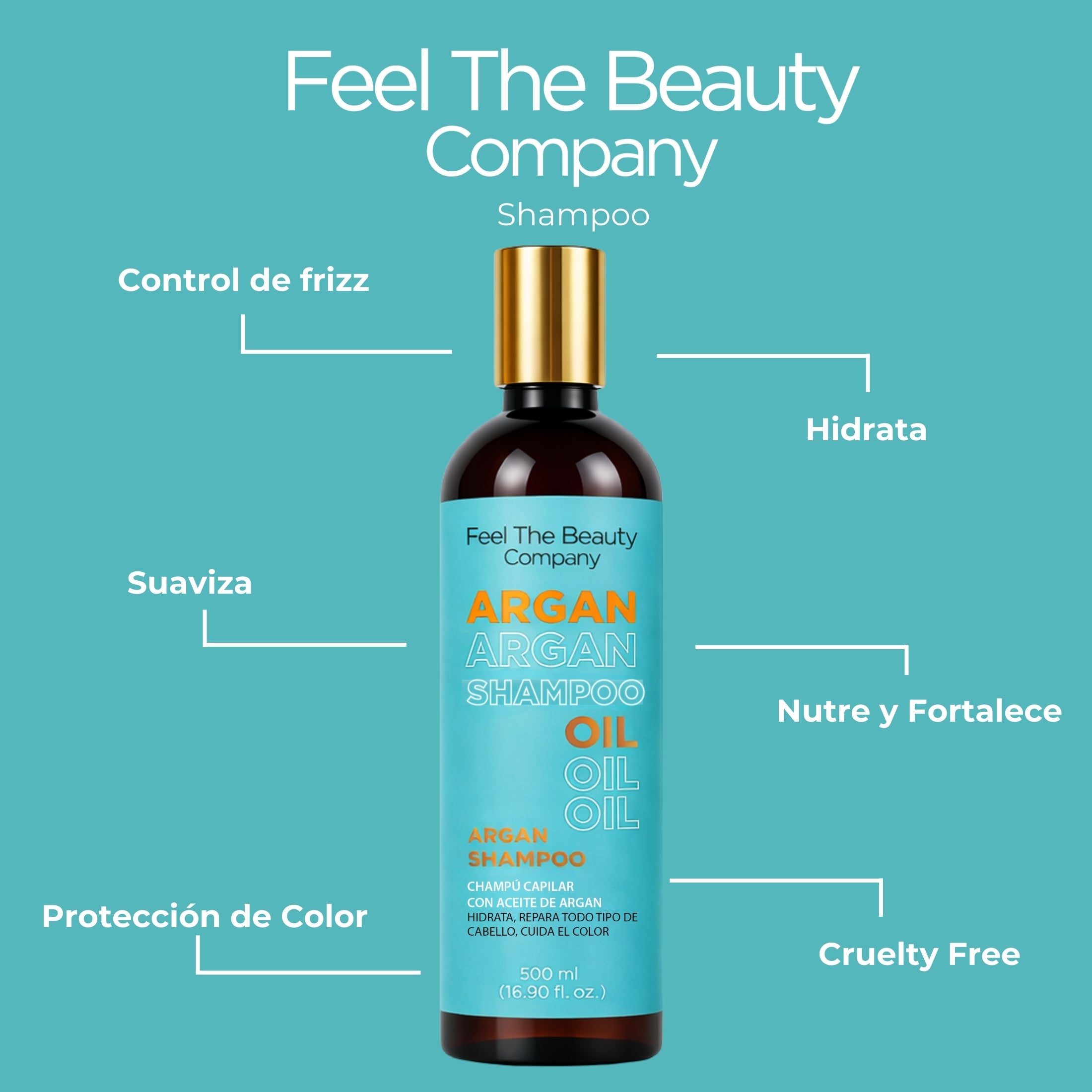 Duo Shampoo & Conditioner Argan Oil Feel The Beauty 500 ml