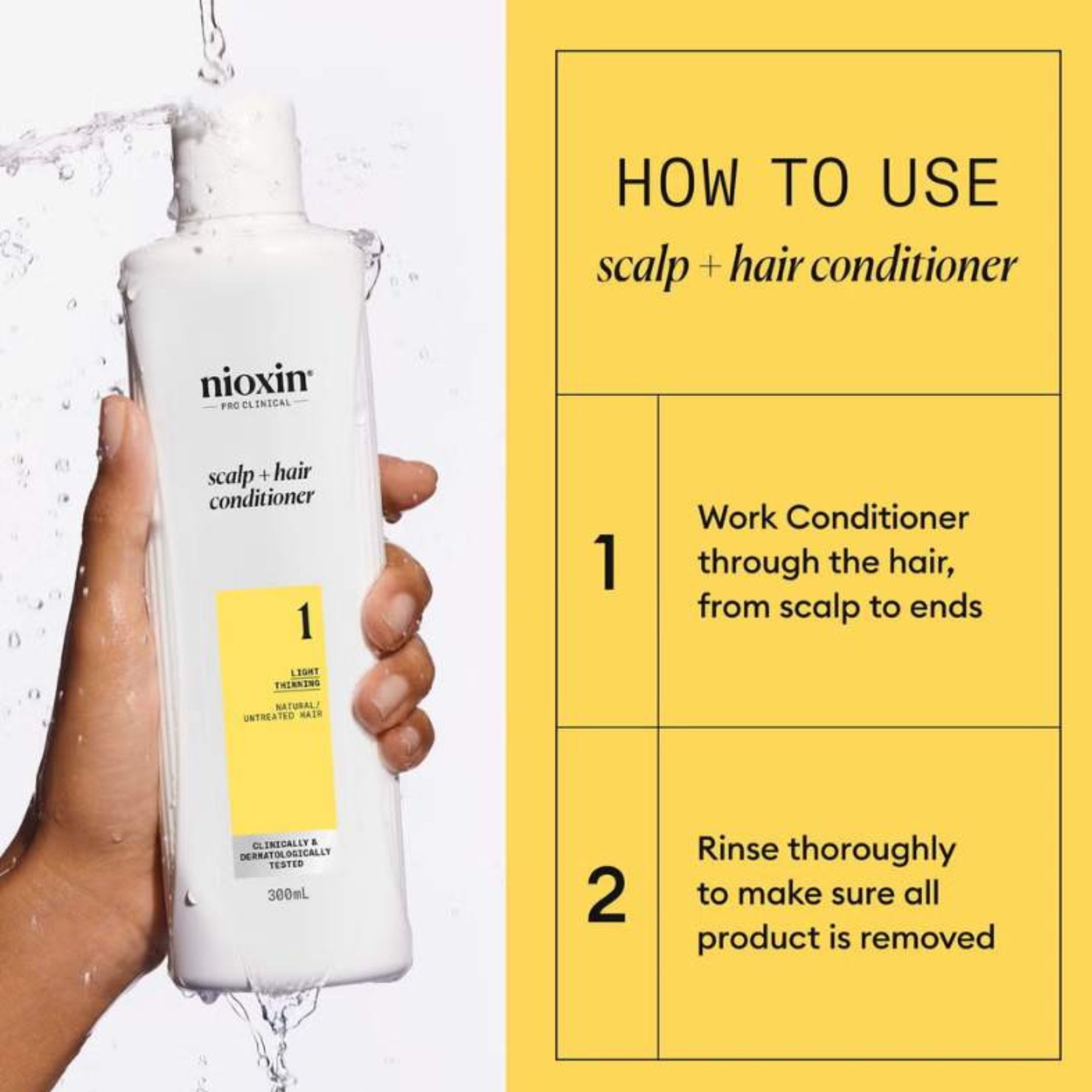 Nioxin Acondicionador Sistema #1 cabello Natural - Caída Leve 300ml