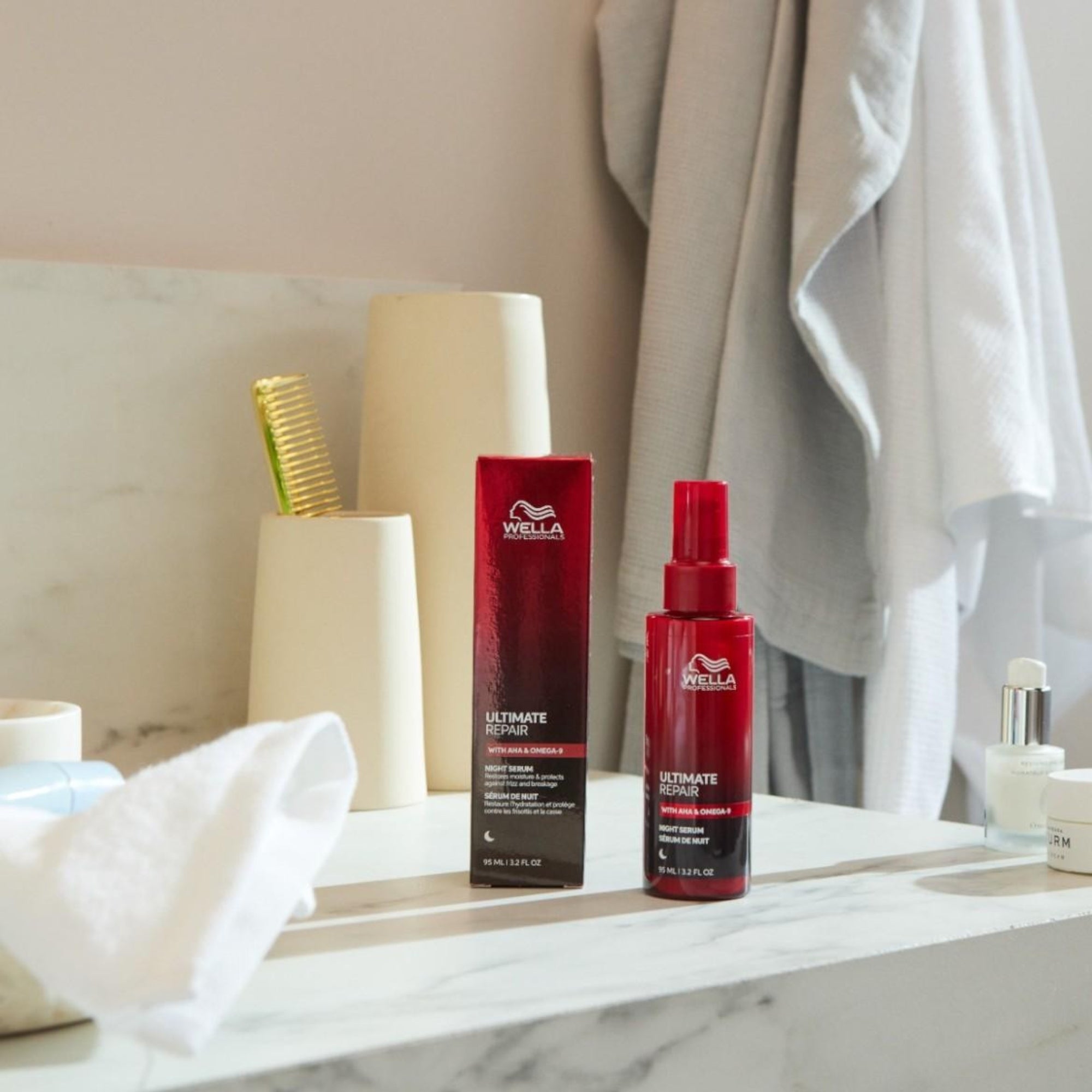 Wella Ultimate Repair Serum Nocturno- Reparación intensa sin aclarado 95ml