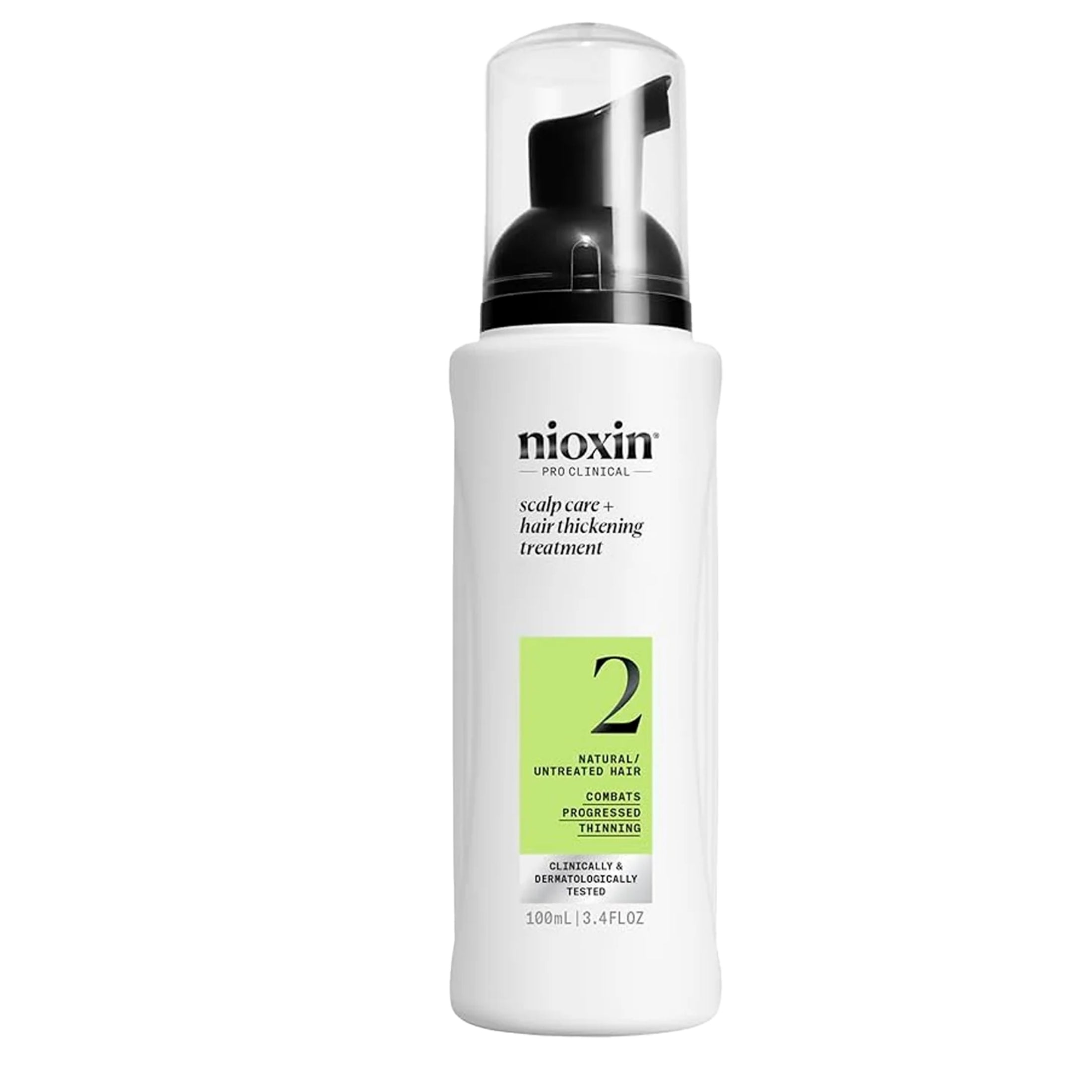 Nioxin Tratamiento Sistema #2 para Cabello Natural con Debilitamiento Avanzado 100ml | Cuidado del Cuero Cabelludo y Mayor Densidad